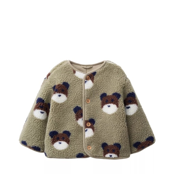 Zara Other - Zara Cozy Bear Pattern Kids Jacket! NWOT 9-12m